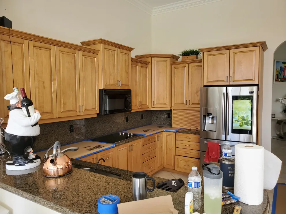 Modern Kitchen Renovation Featuring a Satin White Finish by Kitchen Solvers Of Fort Lauderdale - Photo 2