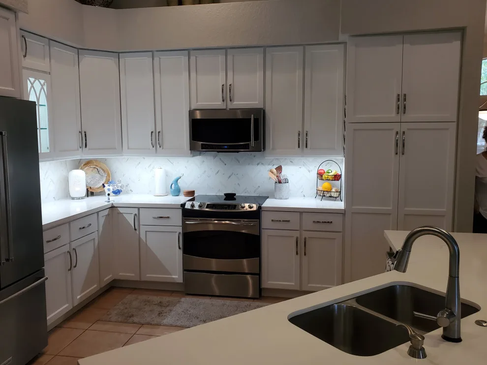 Modern Kitchen Renovation in Dove White by Kitchen Solvers Of Fort Lauderdale - Photo 16