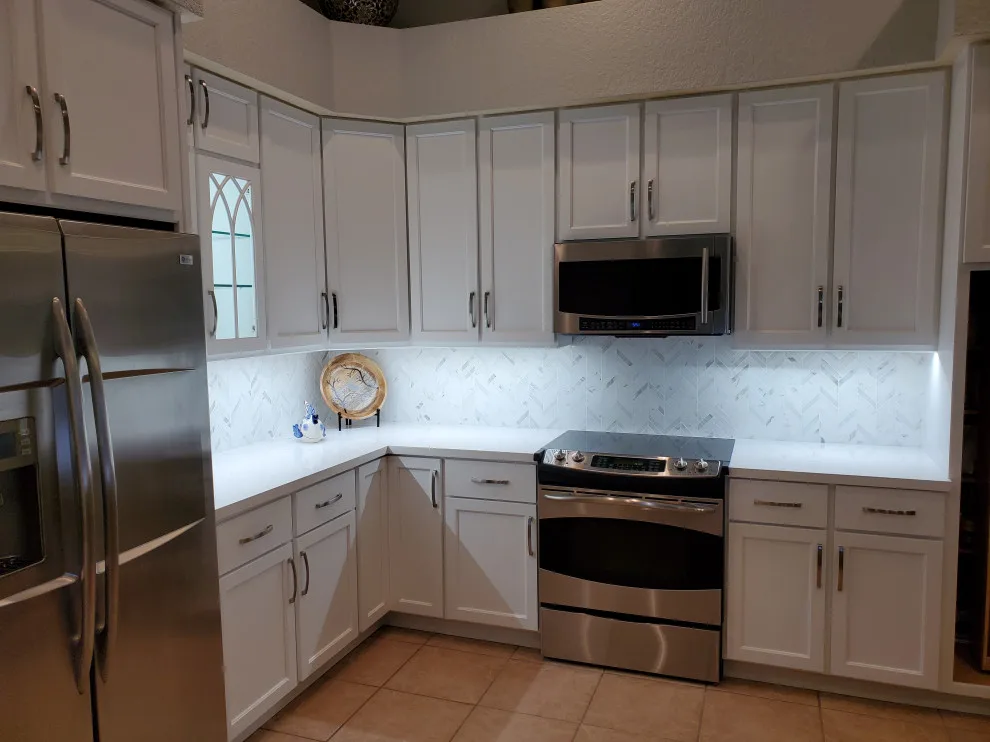 Modern Kitchen Renovation in Dove White by Kitchen Solvers Of Fort Lauderdale - Photo 18