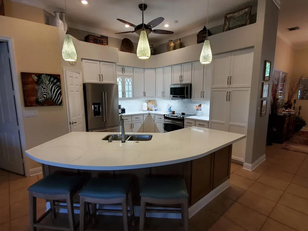 Modern Kitchen Renovation in Dove White by Kitchen Solvers Of Fort Lauderdale - Photo 19