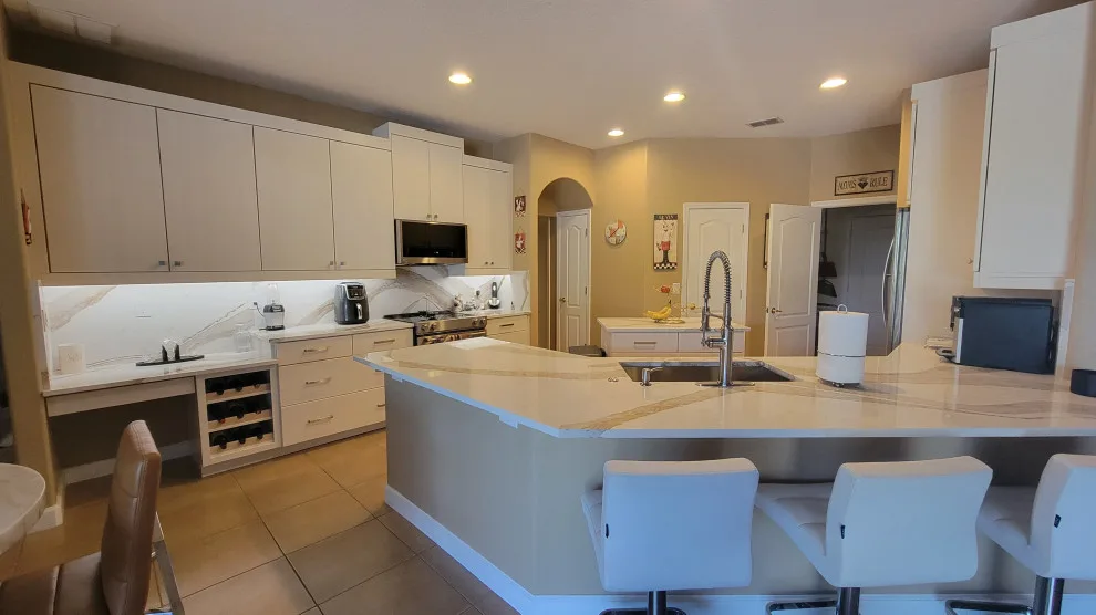 Modern Kitchen Renovation Featuring Cabinet Refacing by Kitchen Solvers Of Orlando - Photo 7