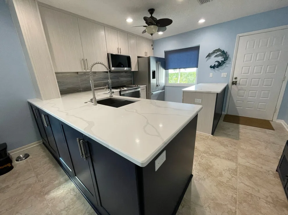 Modern Kitchen Renovation Featuring New Cabinets by Kitchen Solvers Of Orlando - Photo 3