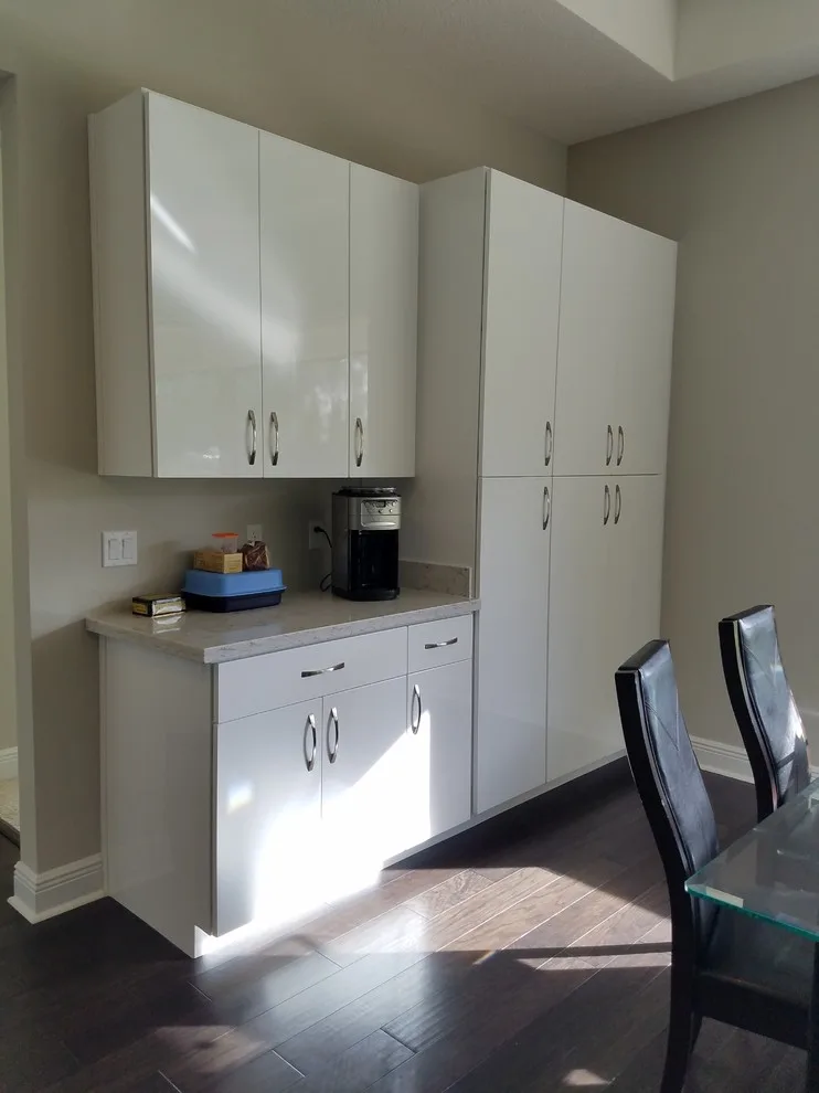 Modern Kitchen Renovation in Reflective White Finish by Kitchen Solvers Of Orlando - Photo 2