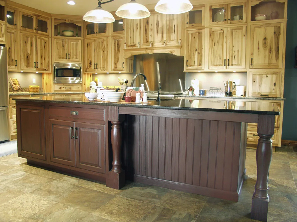 Handcrafted Hickory Kitchen with Custom Island by Featherstone Cabinetry & Design - Photo 6
