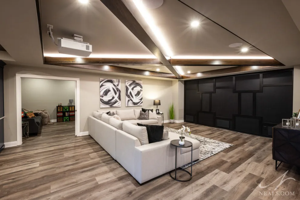 Modern Basement Bar in Mason by Neal's Design Remodel - Photo 17