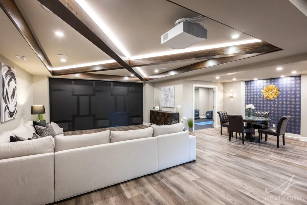 Modern Basement Bar in Mason by Neal's Design Remodel - Photo 4