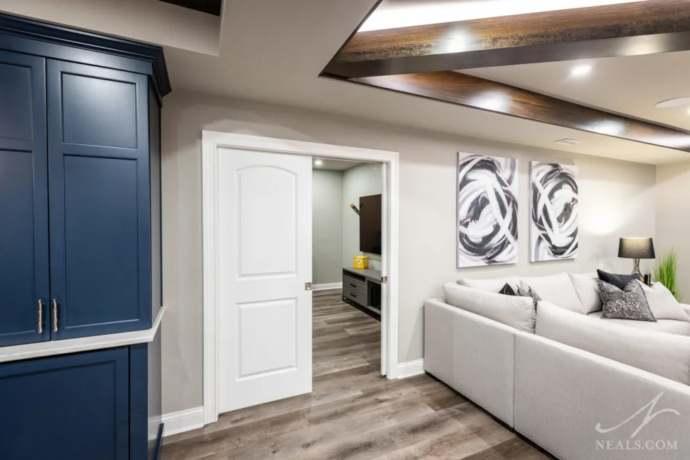 Modern Basement Bar in Mason by Neal's Design Remodel - Photo 18