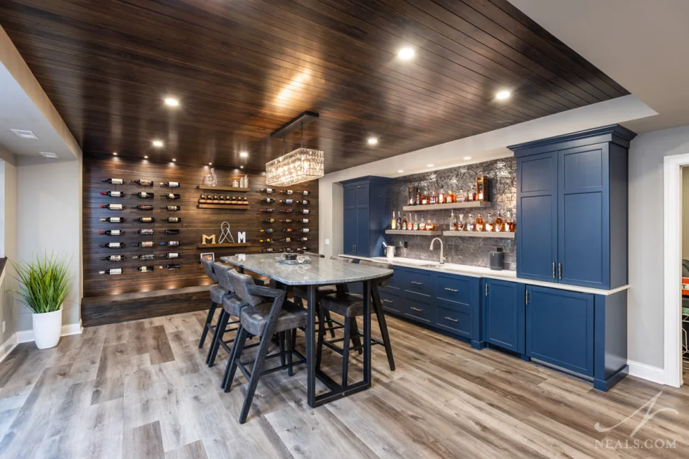 Modern Basement Bar in Mason by Neal's Design Remodel - Photo 6