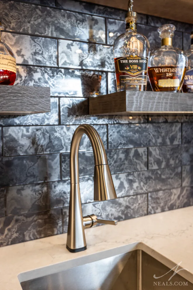 Modern Basement Bar in Mason by Neal's Design Remodel - Photo 16