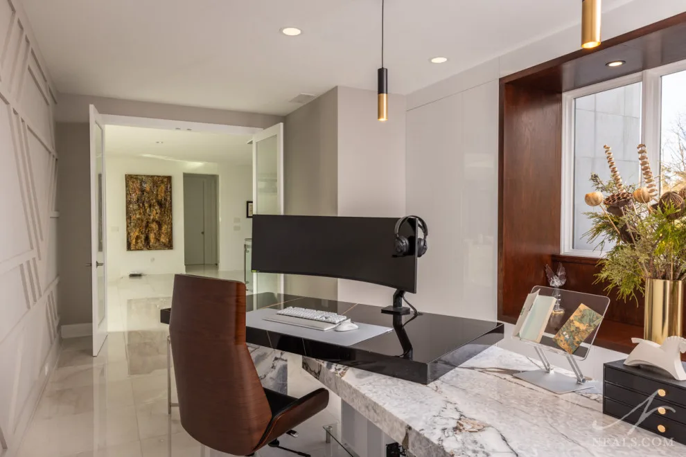 Modern Workplace in Springboro by Neal's Design Remodel - Photo 11