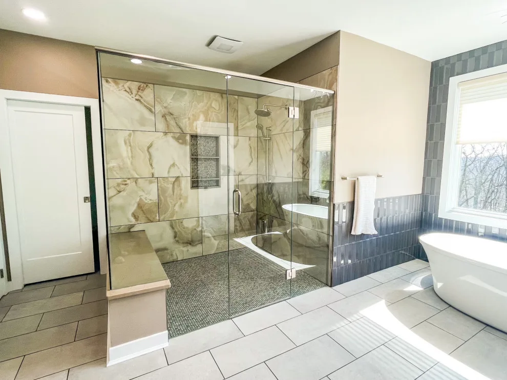 Modern Elegant Bathroom Makeover by Tmc Construction Services INC - Photo 3