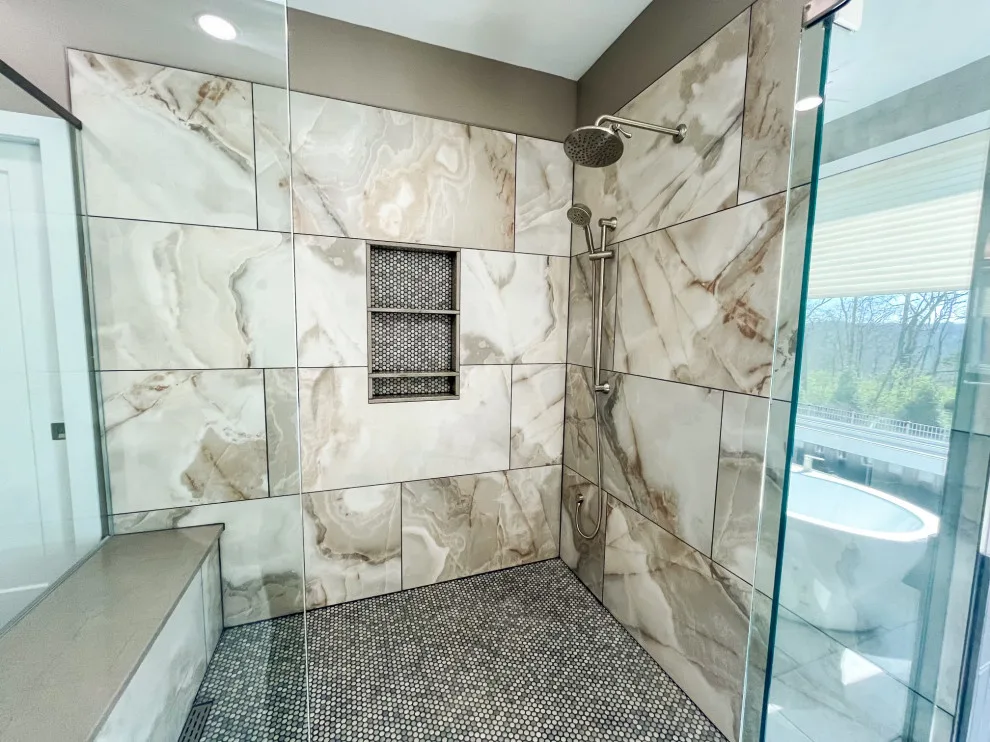 Modern Elegant Bathroom Makeover by Tmc Construction Services INC - Photo 9