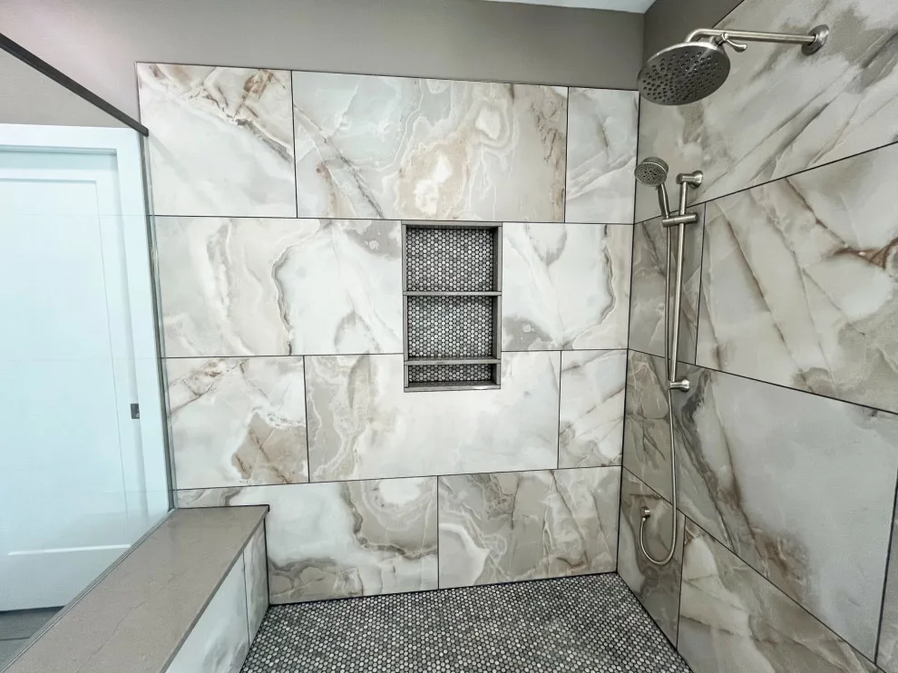 Modern Elegant Bathroom Makeover by Tmc Construction Services INC - Photo 12