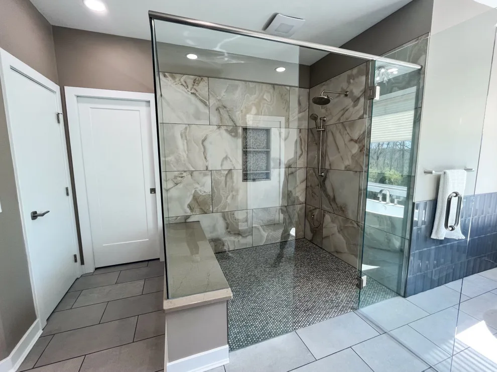 Modern Elegant Bathroom Makeover by Tmc Construction Services INC - Photo 13
