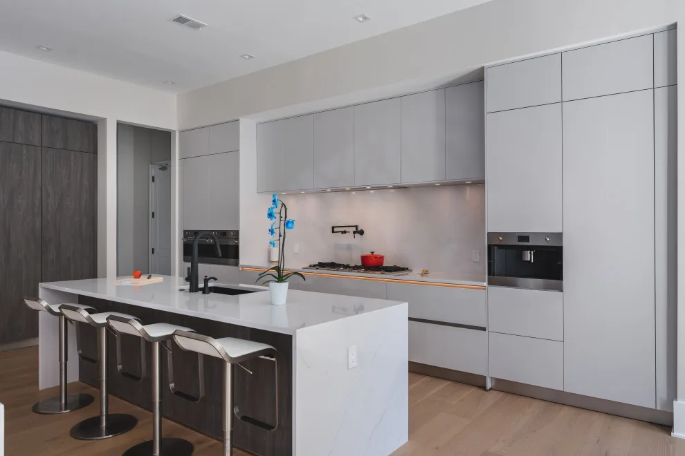 Modern White and Grey Kitchen Concept in McLean VA by UCS Kitchen Design - Photo 7
