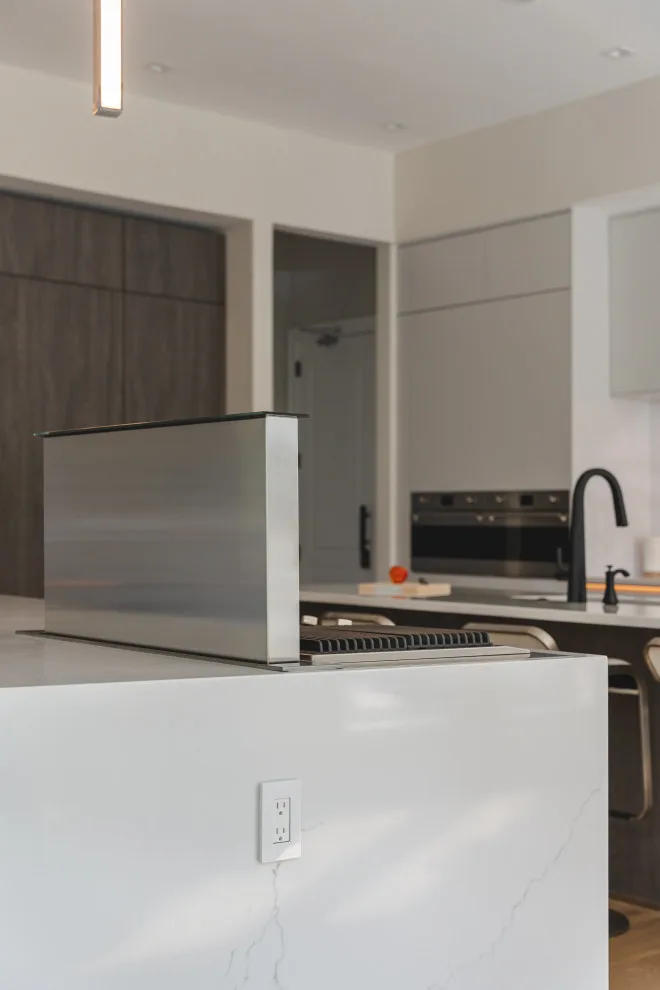 Modern White and Grey Kitchen Concept in McLean VA by UCS Kitchen Design - Photo 8