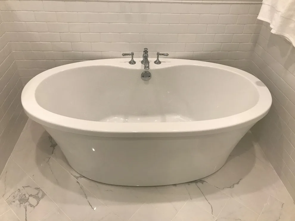 Modern White Master Bath Renovation by Concord Construction - Photo 4