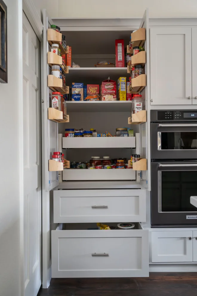 Enhanced Storage and Seating in the Expansive Leona Valley Kitchen by Lenton Company, Inc. - Photo 10