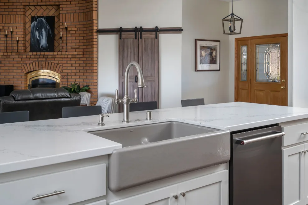 Enhanced Storage and Seating in the Expansive Leona Valley Kitchen by Lenton Company, Inc. - Photo 7