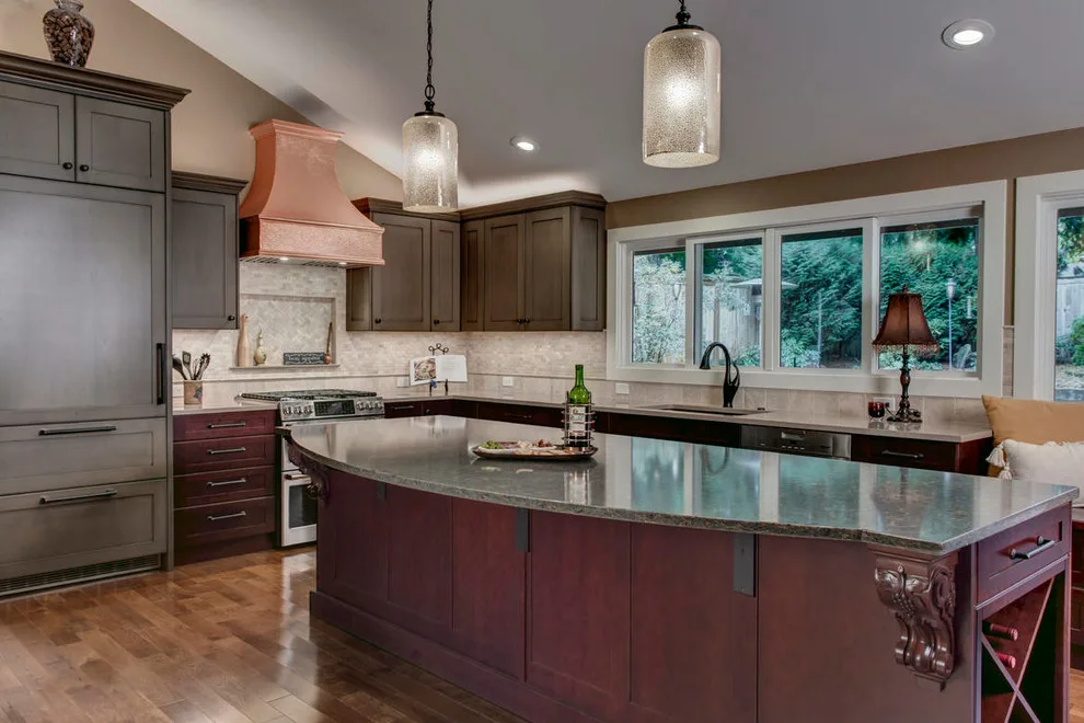 Tuscany-Inspired Kitchen at Cottage Lake by Nip Tuck Remodeling - Photo 21