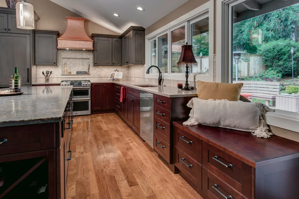 Tuscany-Inspired Kitchen at Cottage Lake by Nip Tuck Remodeling - Photo 18