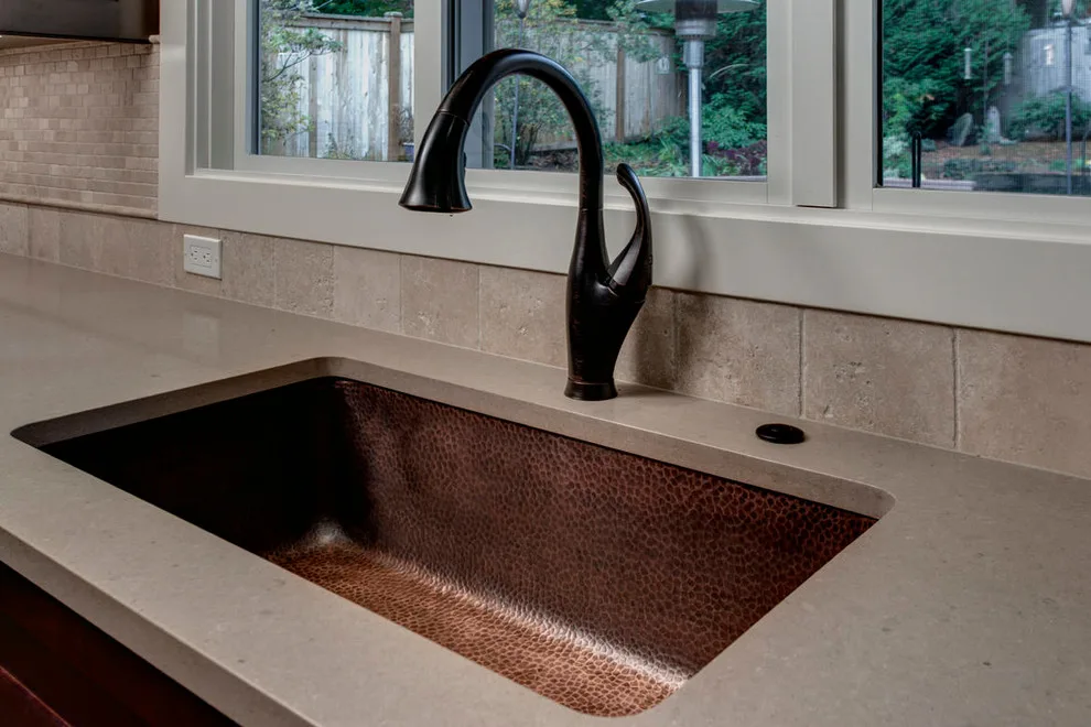 Tuscany-Inspired Kitchen at Cottage Lake by Nip Tuck Remodeling - Photo 12