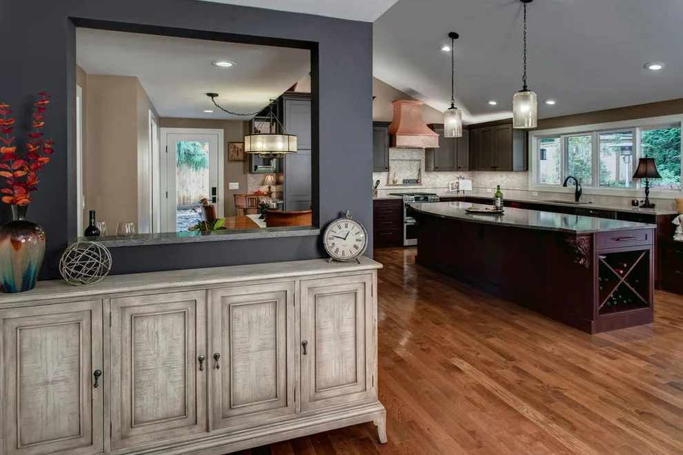 Tuscany-Inspired Kitchen at Cottage Lake by Nip Tuck Remodeling - Photo 17
