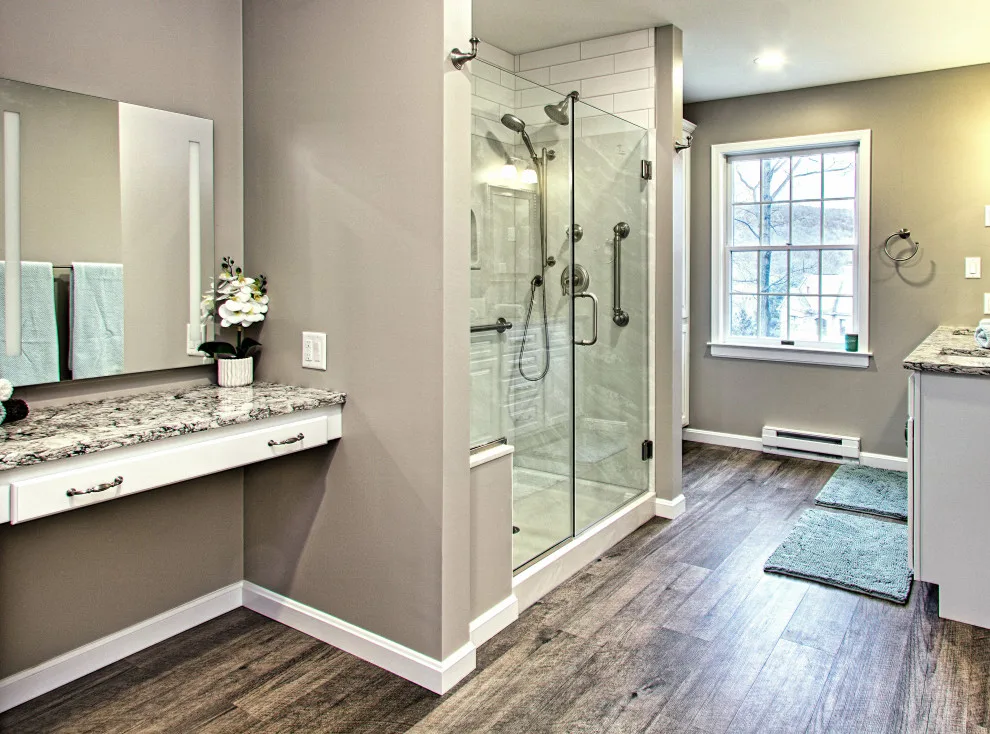 Cotton Luxury Bathroom by HOME-TIME Renovation LLC - Photo 3