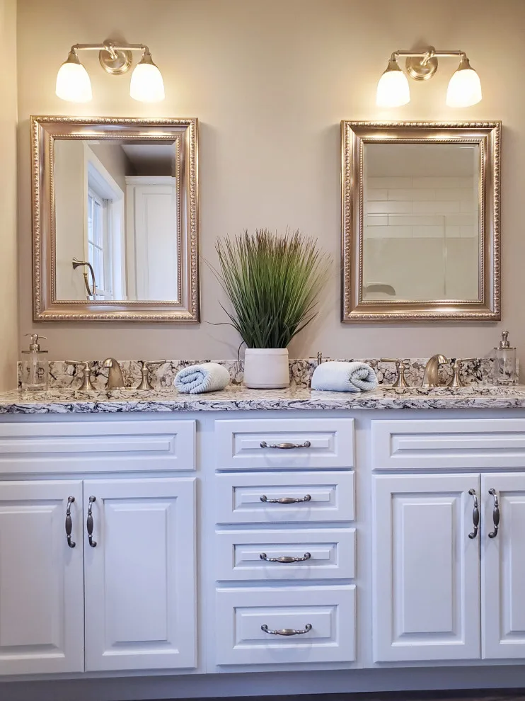 Cotton Luxury Bathroom by HOME-TIME Renovation LLC - Photo 5
