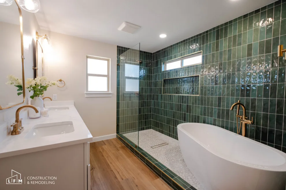 Contemporary Comfort Bathroom by LFM Construction & Remodeling - Photo 12