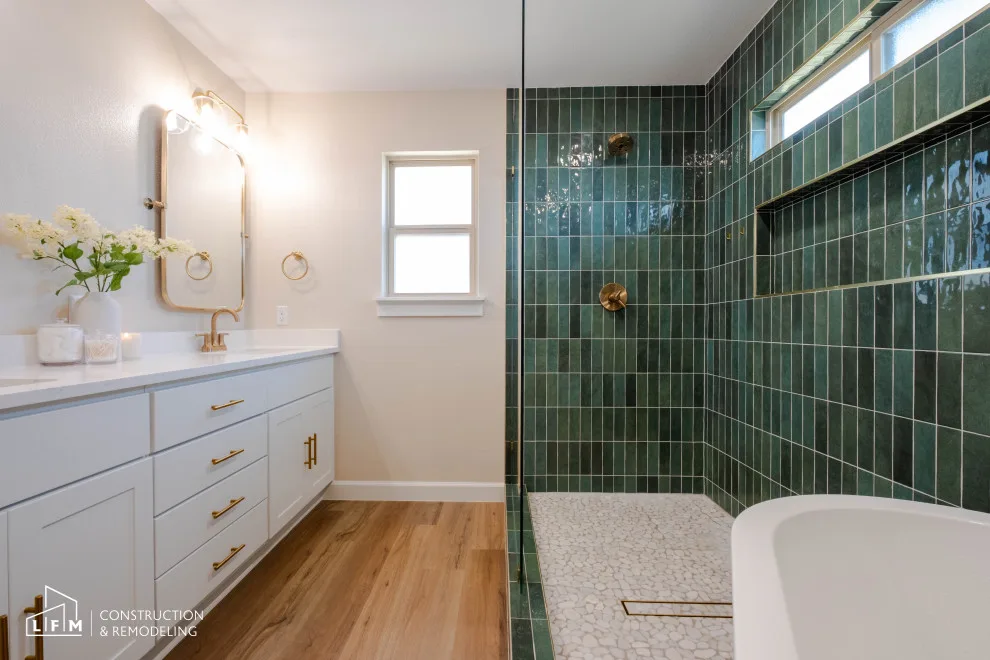 Contemporary Comfort Bathroom by LFM Construction & Remodeling - Photo 9