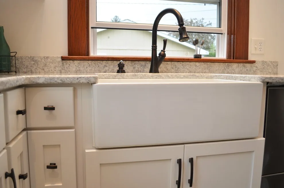 Rustic White Farmhouse Kitchen - Haas Signature Collection by Haas Cabinets - Photo 7