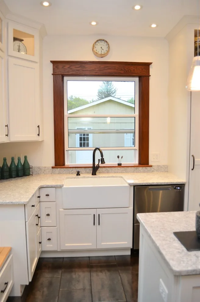 Rustic White Farmhouse Kitchen - Haas Signature Collection by Haas Cabinets - Photo 12