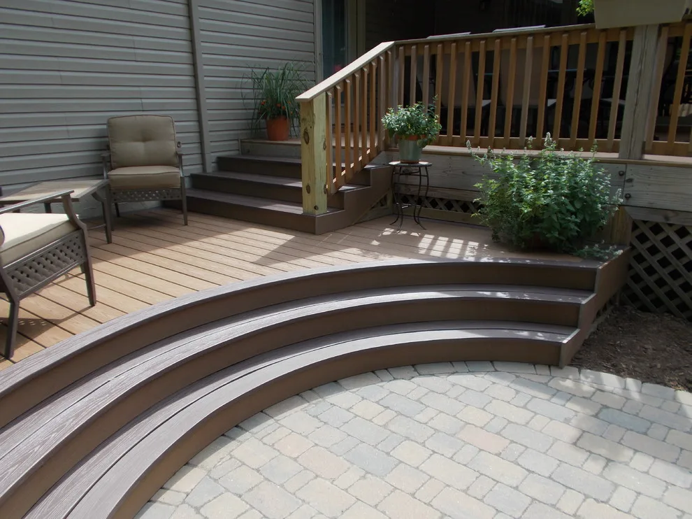 Curved AZEK Decking System by Sunset Builders - Photo 4