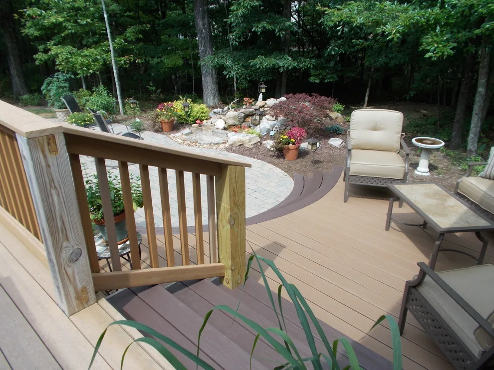 Curved AZEK Decking System by Sunset Builders - Photo 2