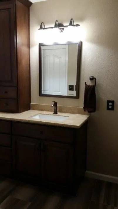 Contemporary Bathroom Renovation by Henle Construction, Inc. - Photo 4