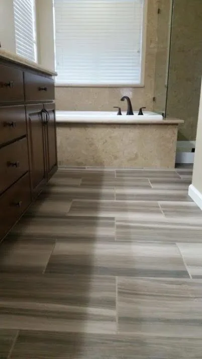 Contemporary Bathroom Renovation by Henle Construction, Inc. - Photo 5