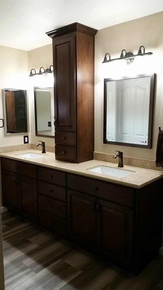Contemporary Bathroom Renovation by Henle Construction, Inc. - Photo 3