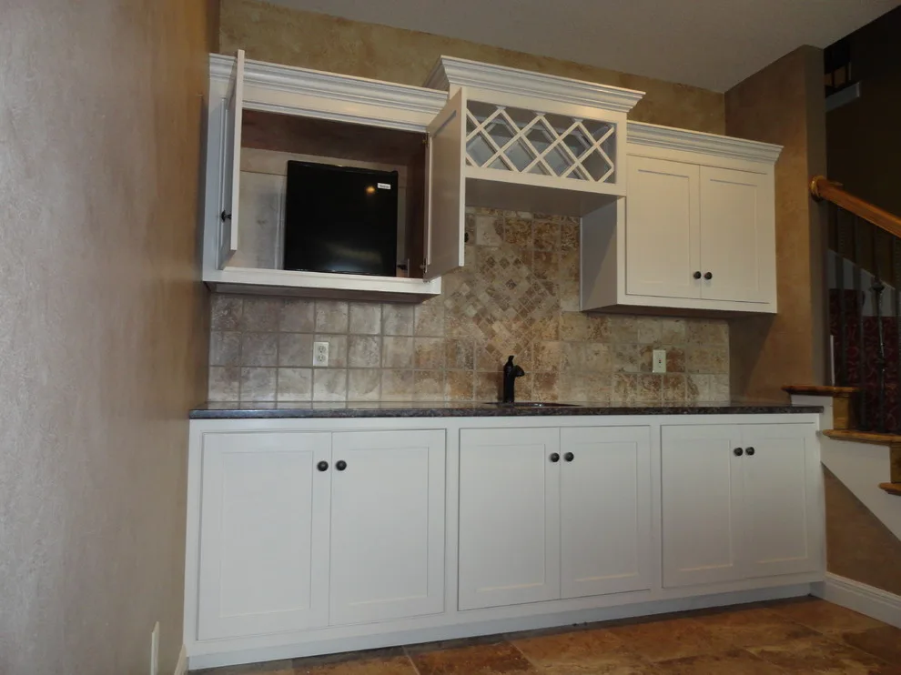 Bespoke Woodworking Integrated Bar by Tile KC - Photo 3