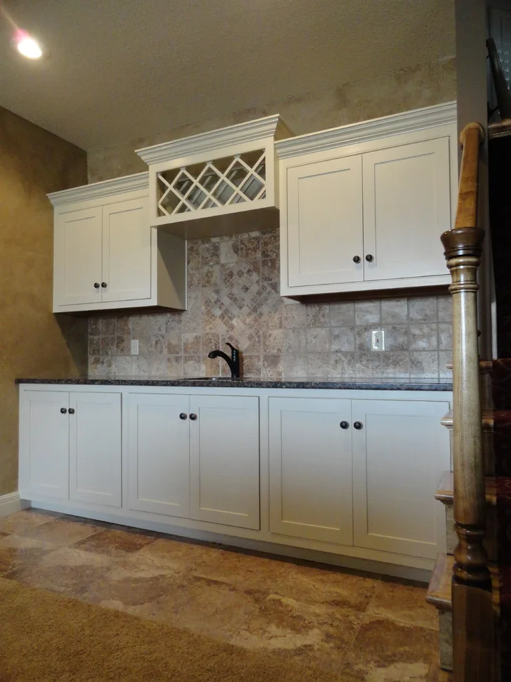 Bespoke Woodworking Integrated Bar by Tile KC - Photo 4