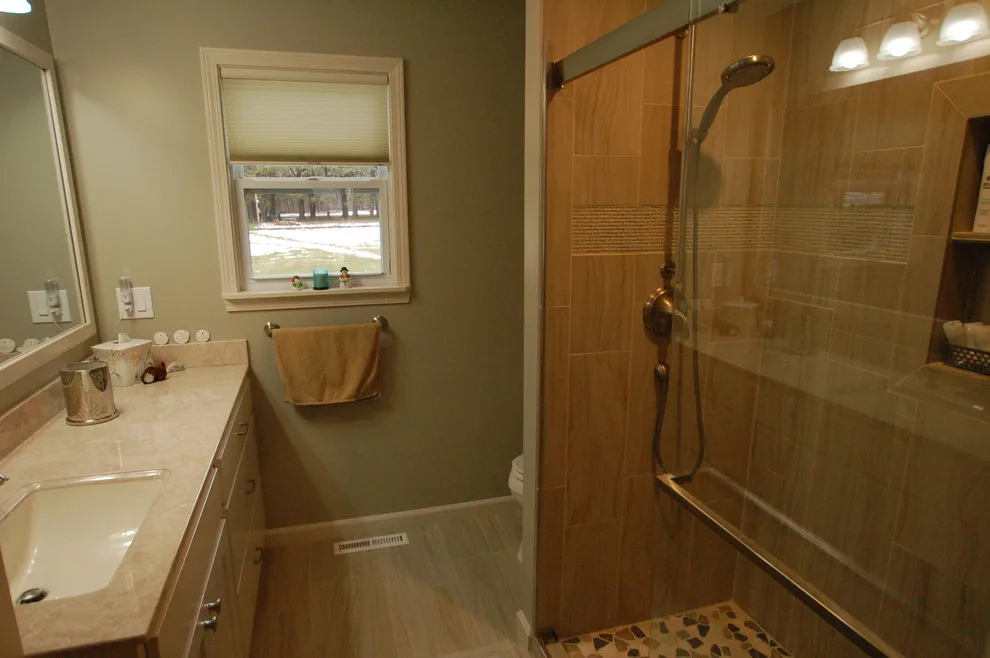 Midland, MI Custom Cabinet and Tile Shower Renovation by Tri-City Remodeling & Nowak Cabinets - Photo 3