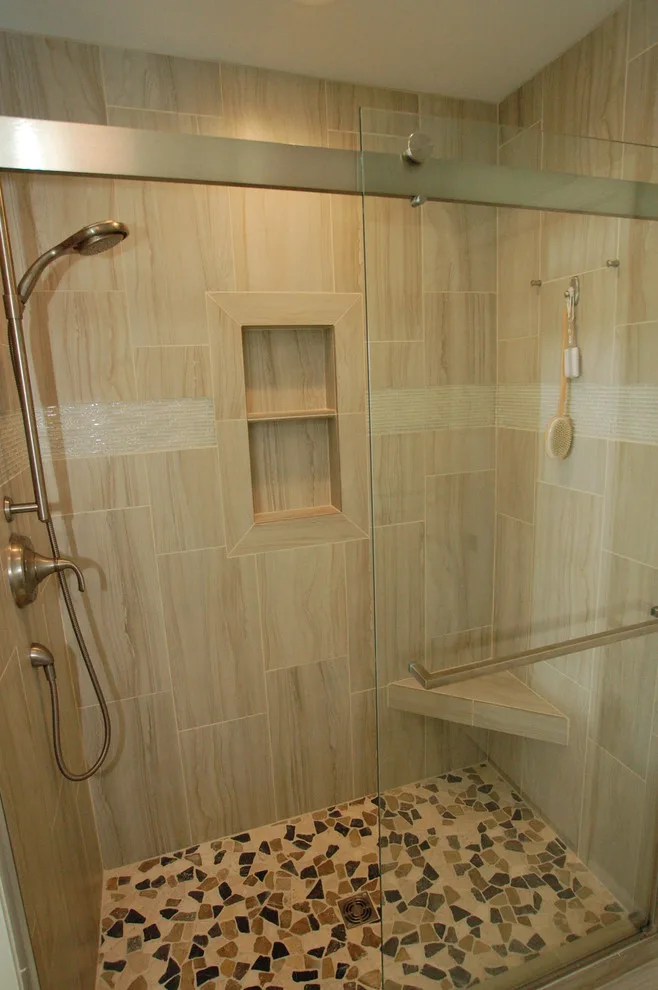 Midland, MI Custom Cabinet and Tile Shower Renovation by Tri-City Remodeling & Nowak Cabinets - Photo 4