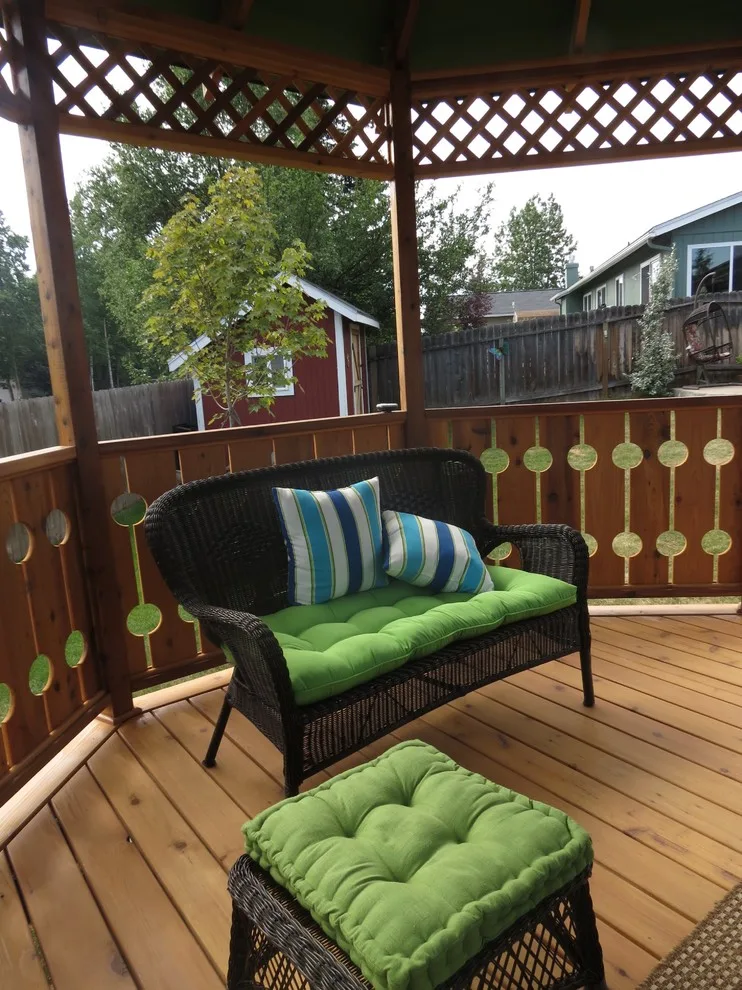 bespoke cedar gazebo by Skyline Remodeling - Photo 4