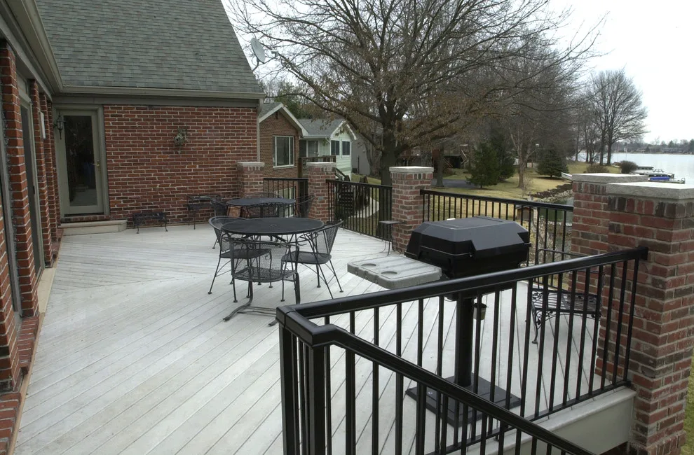 Personalized Deck Featuring Brick Pillars by JM Construction - Photo 3