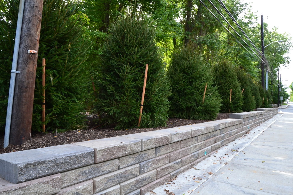 Iona preparatory high school front retaining wall by Joseph Bulfamante And Son Landscape Design/Build - Photo 4