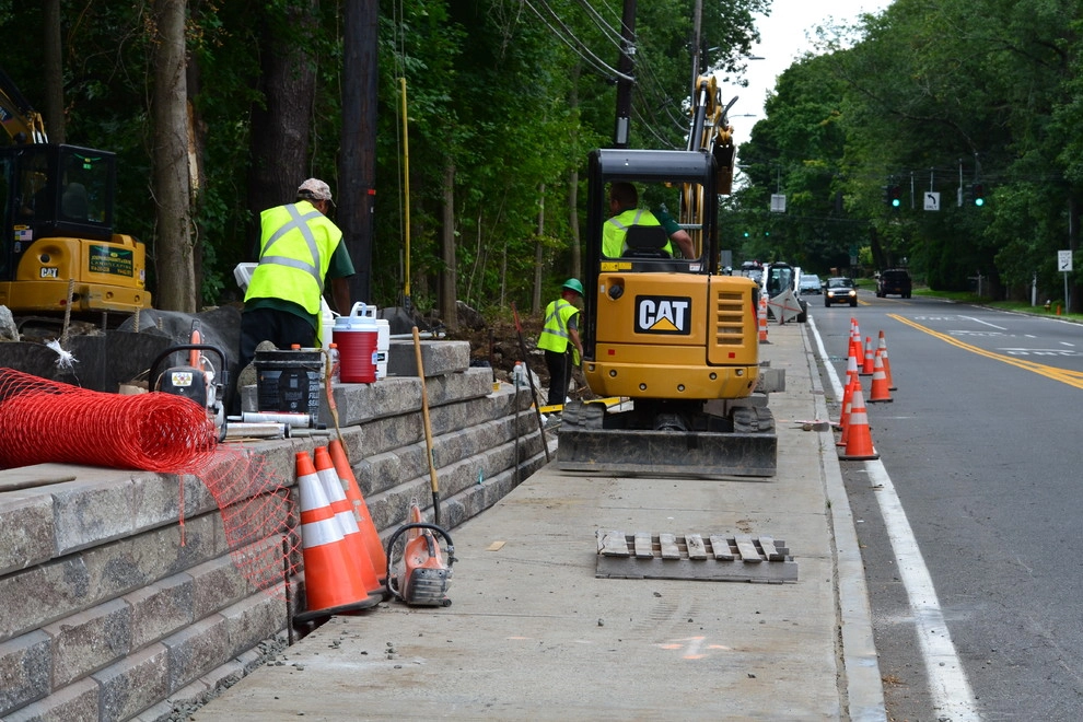 Iona preparatory high school front retaining wall by Joseph Bulfamante And Son Landscape Design/Build - Photo 2