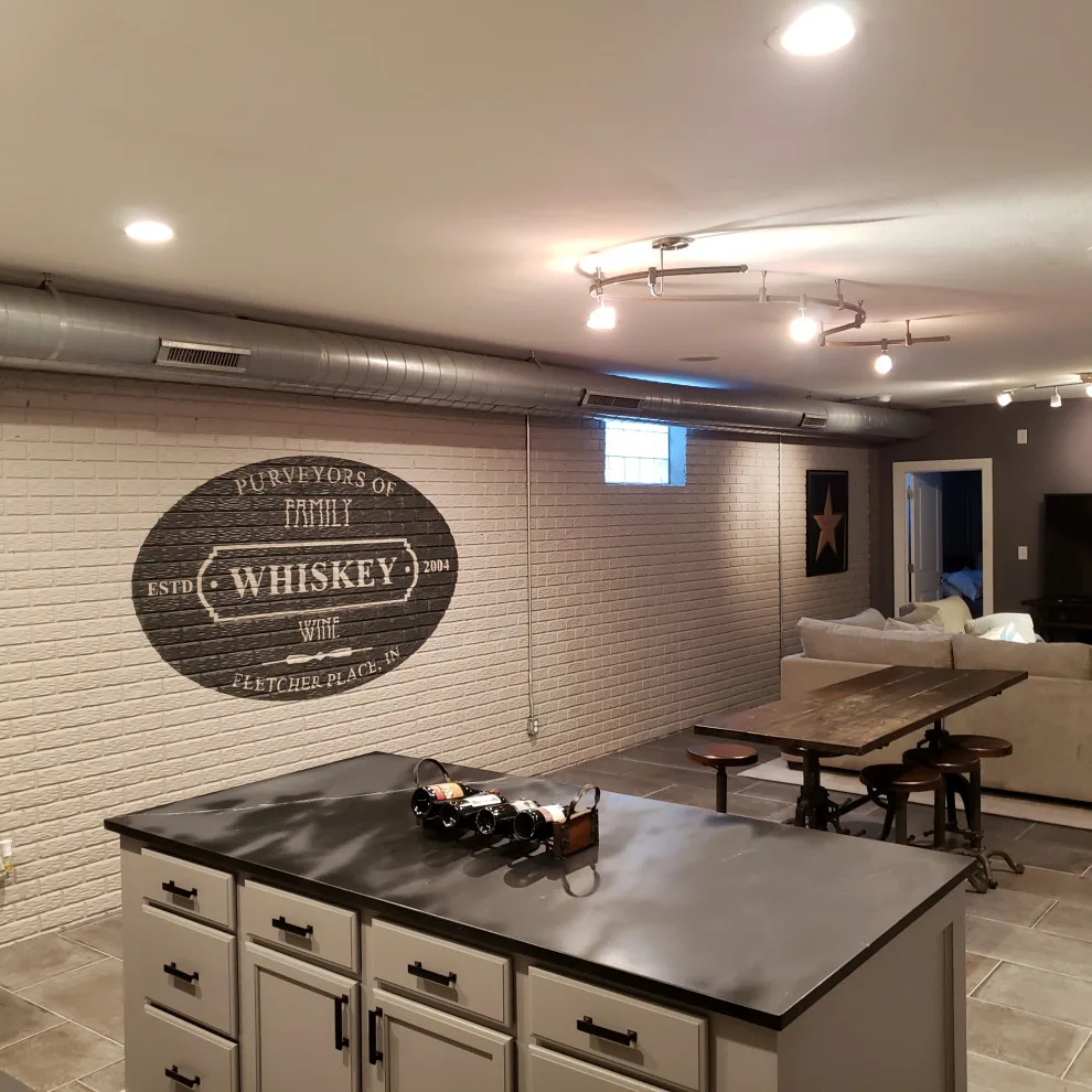 Basement Renovation Featuring Bar Space and Steam Shower by EWC Home Services & Design - Photo 6