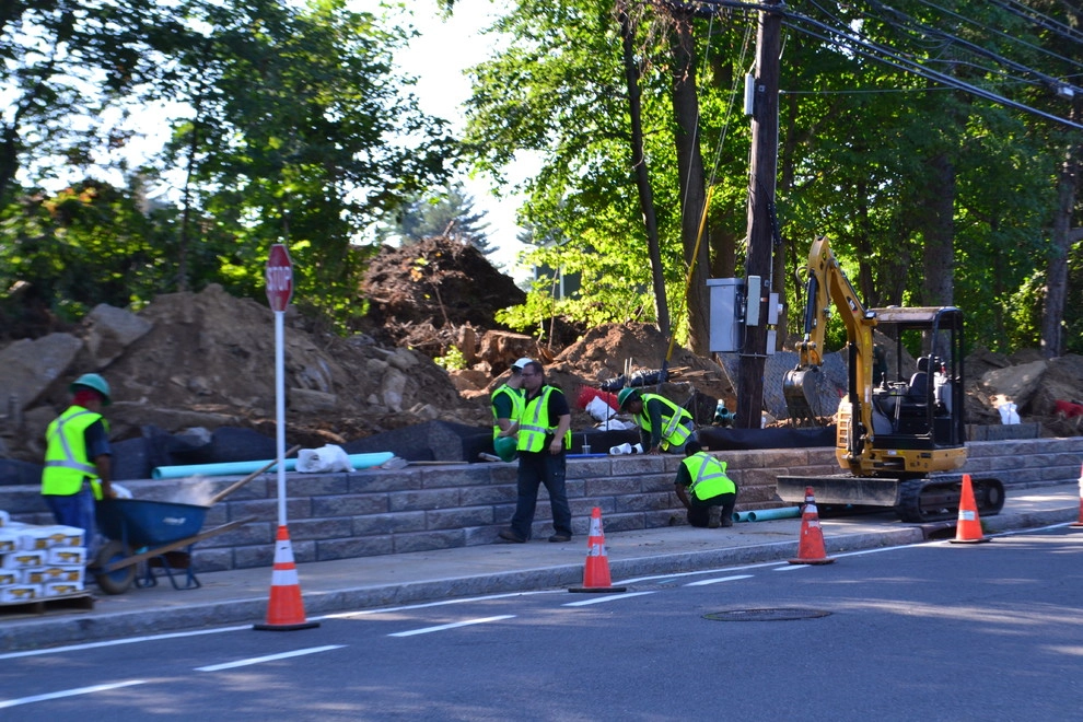 Iona preparatory high school front retaining wall by Joseph Bulfamante And Son Landscape Design/Build - Photo 10