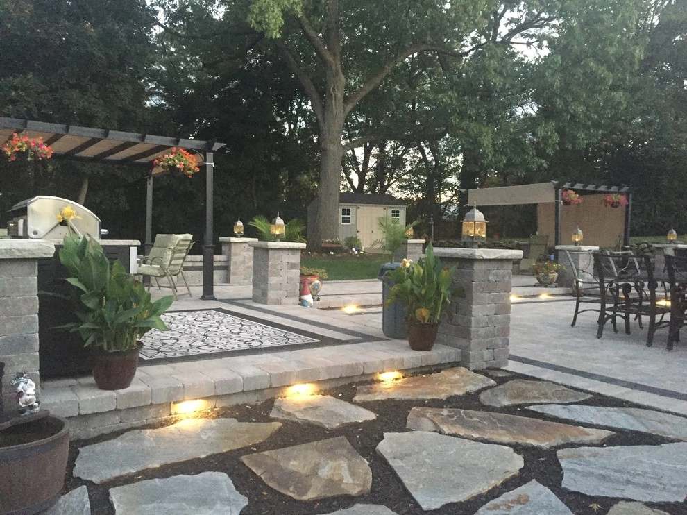 Outdoor living space new Rochelle by Joseph Bulfamante And Son Landscape Design/Build - Photo 3