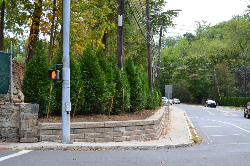 Iona preparatory high school front retaining wall by Joseph Bulfamante And Son Landscape Design/Build - Photo 3